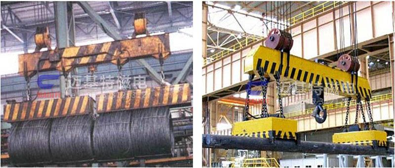 MW12系列、MW15系列吊運捆扎螺紋鋼、圓鋼用起重電磁鐵